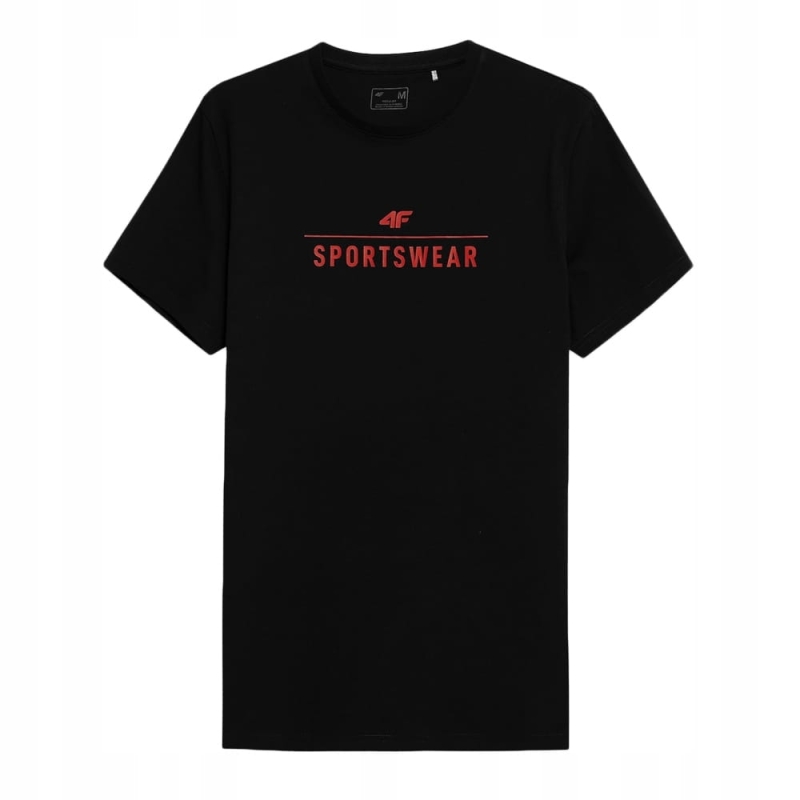 4F T-shirt Koszulka Meska TTSHM539 CZARNA