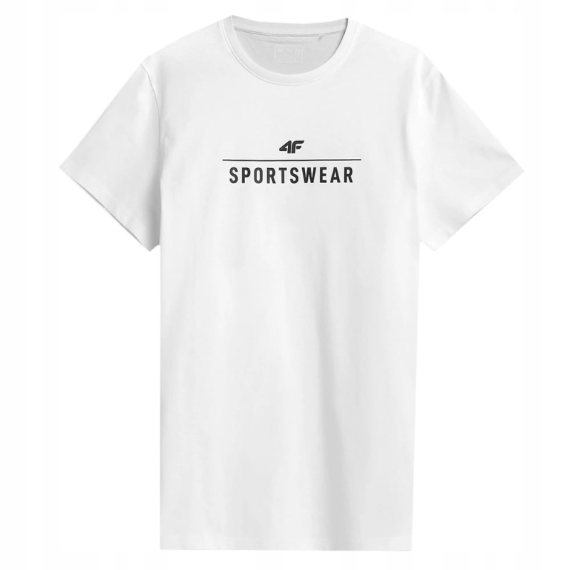 4F T-shirt Koszulka Męska TTSHM539 Biała