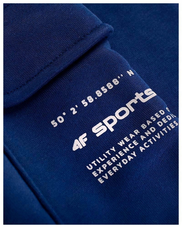 Nadruk 4F Sports na kieszeni szortów męskich