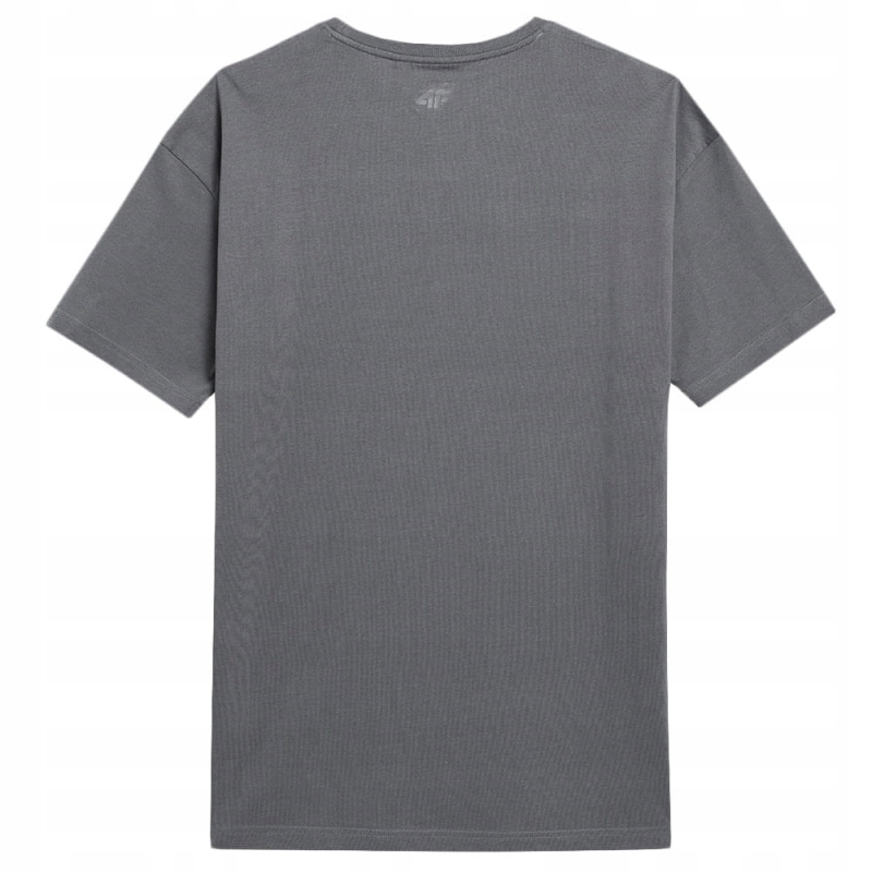 4F T-shirt Koszulka Sportowa TTSHM298 Antracytowa z tyłu