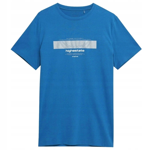 4F T-shirt Koszulka Sportowa TTSHM304 Niebieska