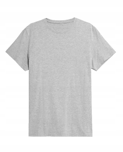 4F T-shirt Koszulka Męska TTSHM536 Jasna Szara