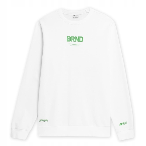 4F Bluza Męska Sportowa TSWSM237 Biała
