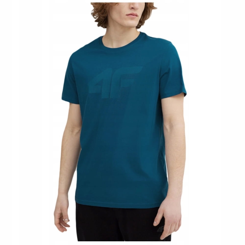 4F T-shirt Koszulka Męska Sportowa TTSHM537 Denim Model