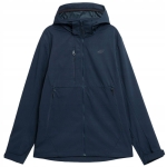 4F Kurtka Męska Softshell TSOFM044 Z Kapturem Granatowa