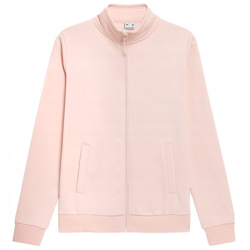 4F Bluza Damska Różowa ze Stójką