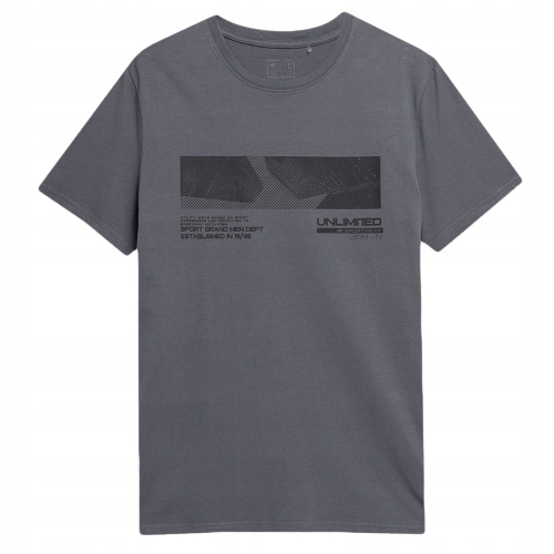 4F T-shirt Koszulka TTSHM308 Szara