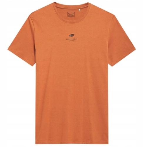 4F T-shirt Koszulka TTSHM363 Brąz