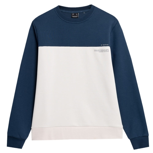 4F Bluza Męska Sportowa TSWSM226 Niebieska
