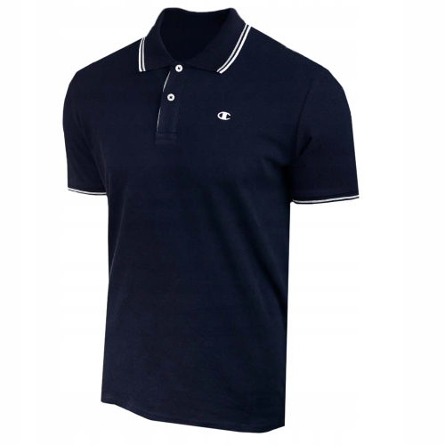 CHAMPION Koszulka Męska Polo 218755 Granatowa