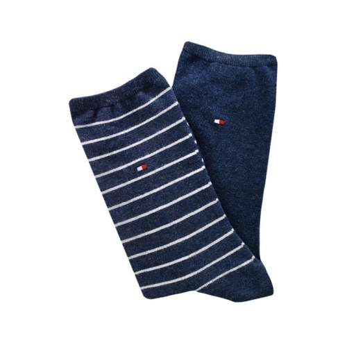 TOMMY HILFIGER Skarpety Damskie 100001494 2 Pak Niebieskie