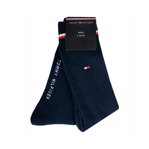 TOMMY HILFIGER Skarpety Męskie 2 Pak 100001096 Granatowe