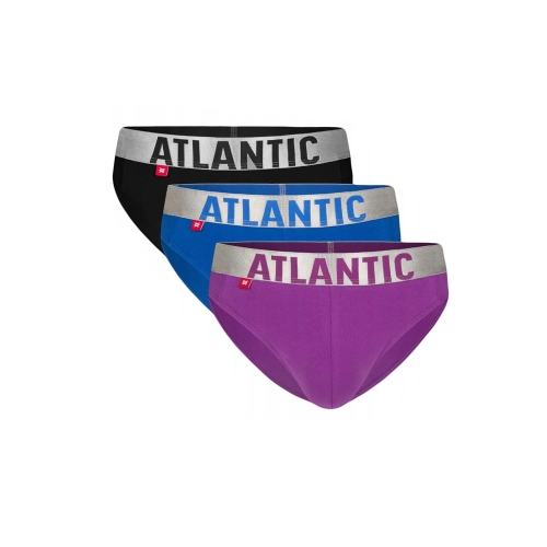 ATLANTIC Slipy Męskie 3SMP-130 Fioletowe