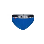 ATLANTIC Slipy Męskie Bambus MP-1565 Niebieskie