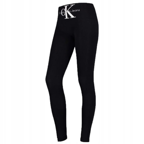 CALVIN KLEIN Legginsy Damskie 701220429  Czarne