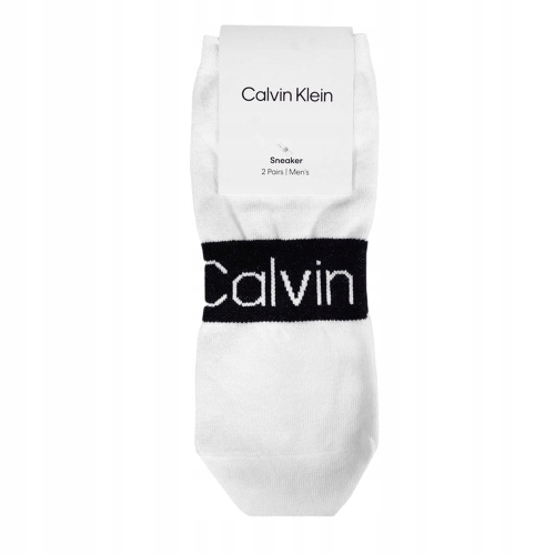 CALVIN KLEIN Skarpety Męskie 701218712 Białe 2 pary