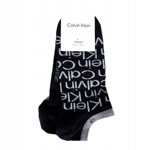 CALVIN KLEIN Skarpety Męskie 701218714 Czarne 2 pary