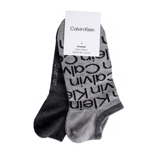 CALVIN KLEIN Skarpety Męskie 701218714 Szare 2 pary