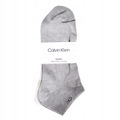 CALVIN KLEIN Skarpety 701218718 Męskie Szare 3p. ONE SIZE