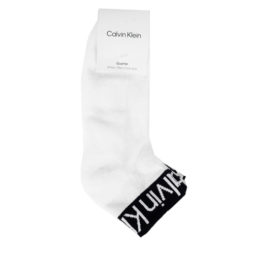 CALVIN KLEIN Skarpety Męskie 3p. ONE SIZE 701218722 Białe