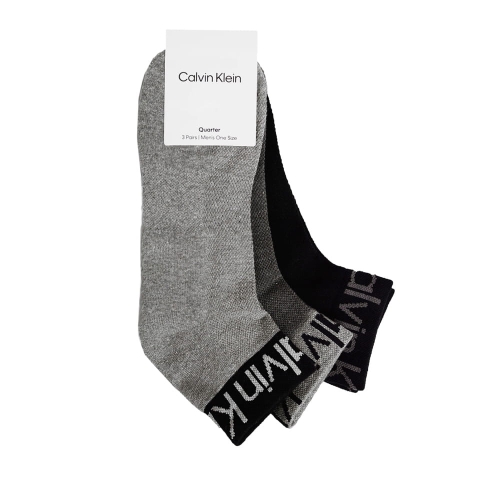 CALVIN KLEIN Skarpety Męskie 3 pary Szare ONE SIZE