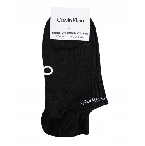 CALVIN KLEIN Skarpety Damskie 2p. 701218774 ONE SIZE Czarne