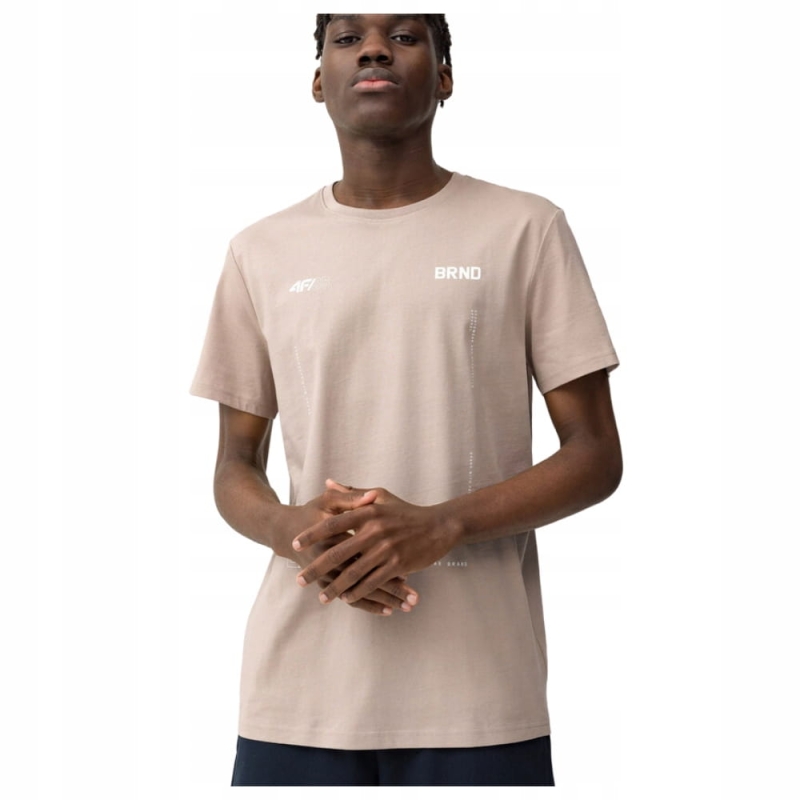 4F-T-shirt-Koszulka-Meska-TTSHM311-Brazowa-M-Model-TTSHM311.jpg