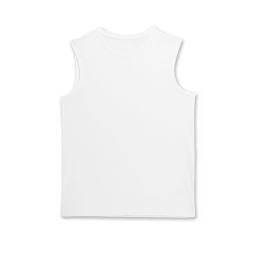 4F T-shirt Koszulka Męska Bezrękawnik TSLEM016  Biała
