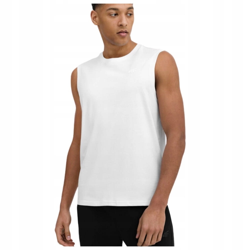 4F-T-shirt-Koszulka-Meska-Biala-Bezrekawnik-XL-Marka-4F.jpg