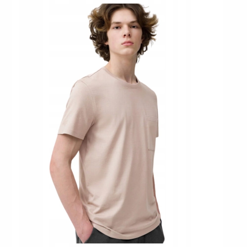 4F T-shirt Koszulka TTSHM297 Beż Model