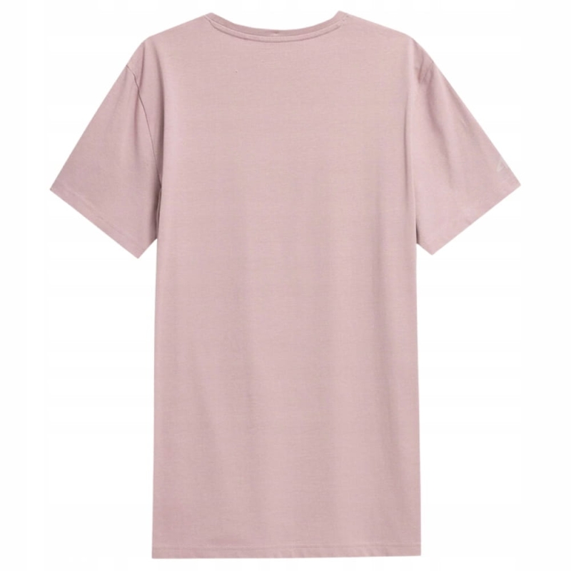 4F T-shirt Koszulka TTSHM297 Pudrowy Koral z tyłu