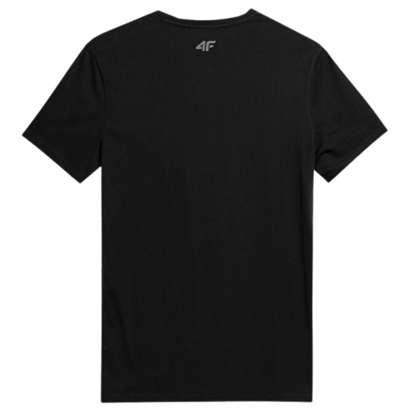 Koszulka sportowa męska 4F, model TTSHM362, kolor czarny.