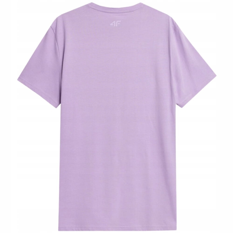 Fioletowa koszulka męska 4F The East Bay z nadrukiem z tyłu