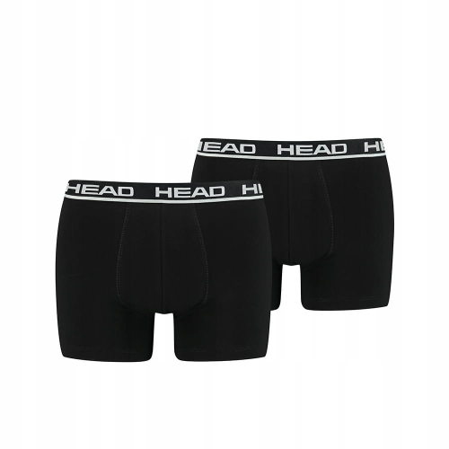 HEAD Bokserki Męskie 701202741 Zestaw 2 Sztuk Czarne