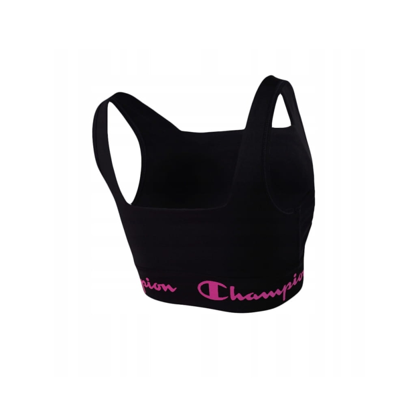 CHAMPION Top Stanik Sportowy Square Neck 115025 Czarny z tyłu