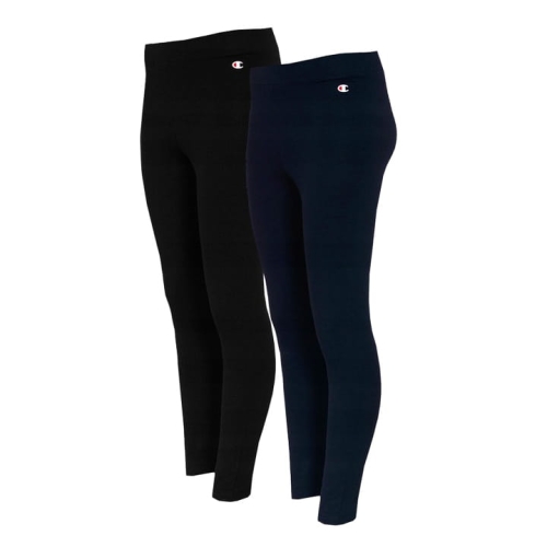 CHAMPION Legginsy 115083 Damskie 2 pary Granat Czarne