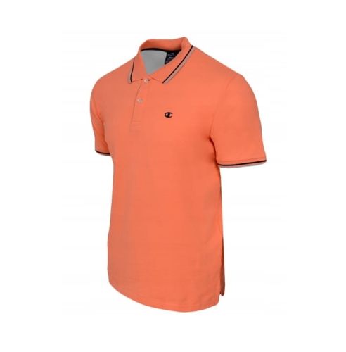 CHAMPION Koszulka Męska Polo 217496 Brzoskwiniowa