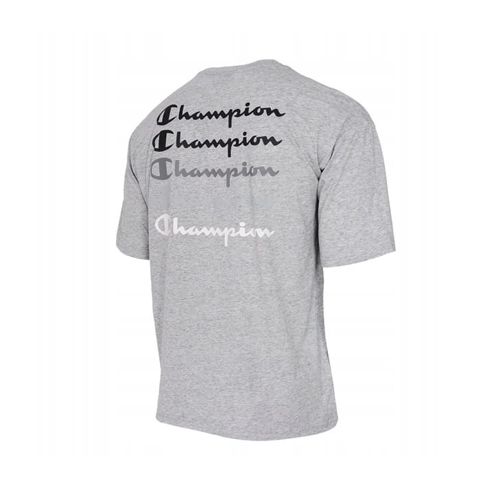 Koszulka T-shirt Champion 217260 Szara z tyłu