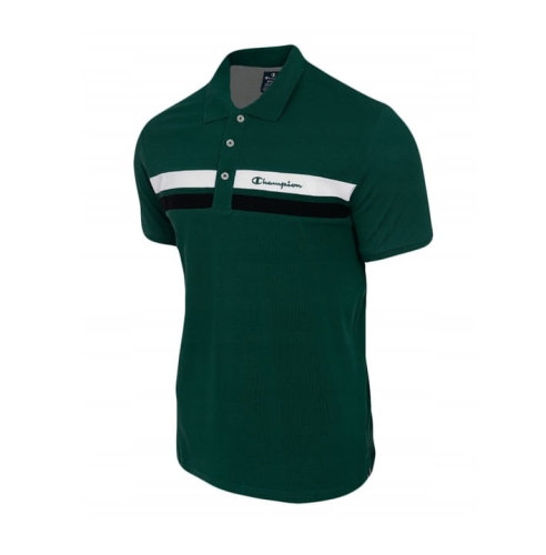 CHAMPION Koszulka Męska Polo 217537 Zielona