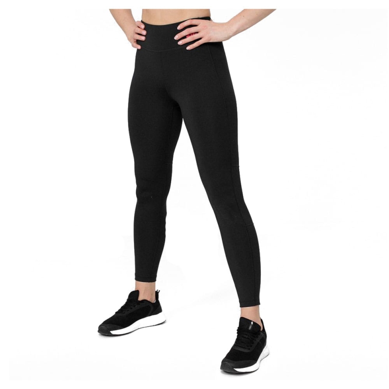 4F Legginsy Treningowe Damskie SPDF013 Czarne Model