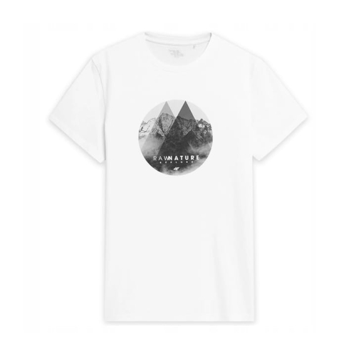 4F T-shirt Koszulka Męska TSM068 Biała