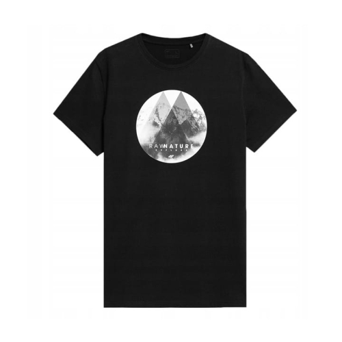 4F T-shirt Koszulka Męska TSM068 Czarna