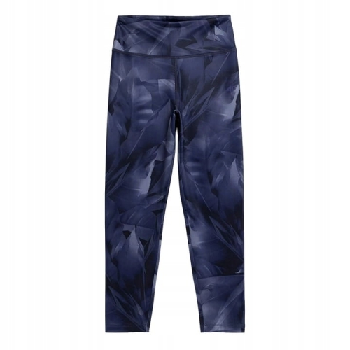 4F Legginsy Szybkoschnące Multi Allover LEG018 Niebieskie