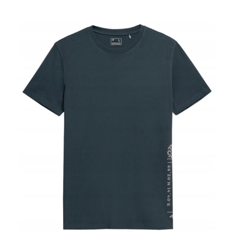 4F T-shirt Koszulka Męska TSM063 Granatowa