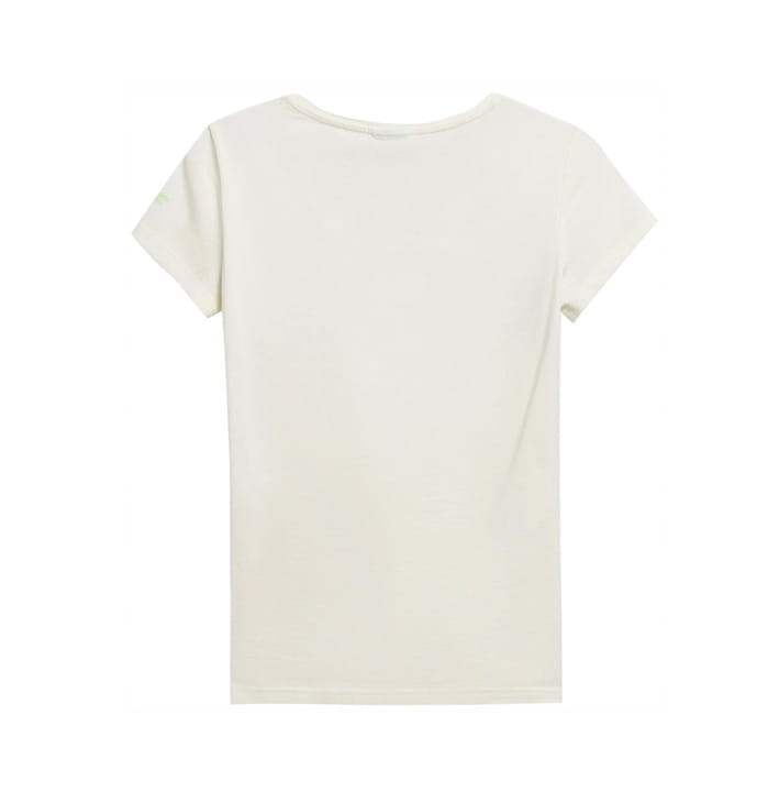 4F T-shirt Koszulka Damska TSD029 Kremowa z tyłu