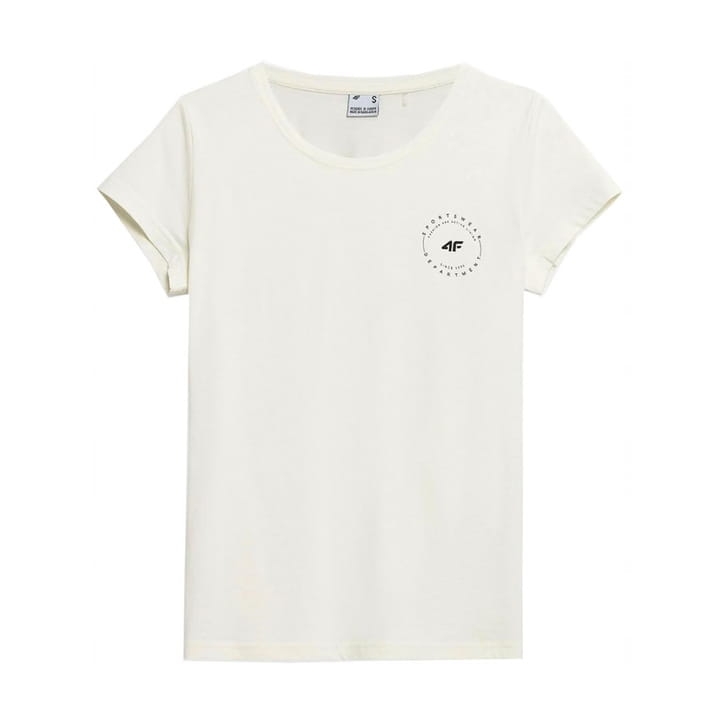 4F T-shirt Koszulka Damska TSD033 Kremowa