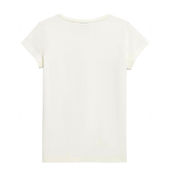 4F T-shirt Koszulka Damska TSD033 Kremowa z tyłu