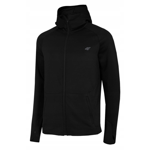 4F Bluza Męska z Kapturem BLMF011 Czarna
