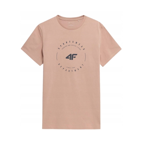 4F T-shirt Koszulka Męska TSM029 Łososiowa