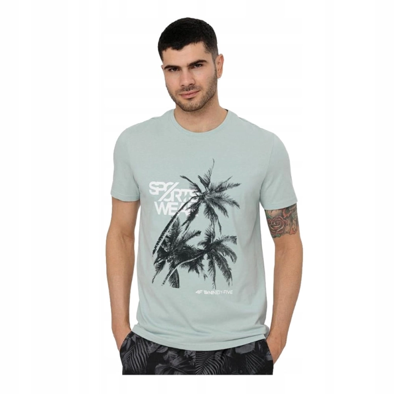 4F-T-shirt-Koszulka-Meska-TSM039-MIETOWA-M-Rozmiar-M.jpg